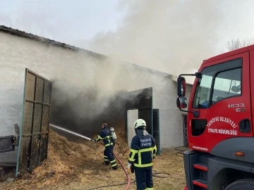 Kastamonu’da hayvan çiftliğinde çıkan yangın büyümeden söndürüldü
