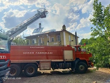 Kastamonu’da korkutan ev yangını
