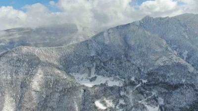 Kastamonu’da muhteşem kar manzarası
