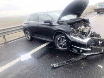 Kayganlaşan yol kazaları beraberinde getirdi: 1 yaralı
