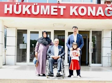 Kaymakam Aydın’dan gaziye vefa ziyareti
