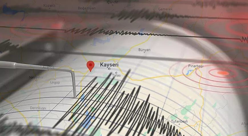 Kayseri 4.8 şiddetindeki depremle sallandı