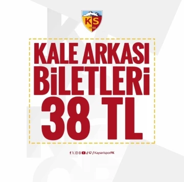 Kayserispor - Ankaragücü maçı bilet fiyatları belli oldu
