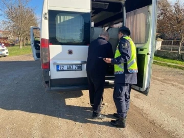 Keşan’da öğrenci servislerine denetleme
