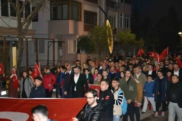 Keşan’da “Şehitlere Saygı ve Teröre Lanet Yürüyüşü” yapıldı
