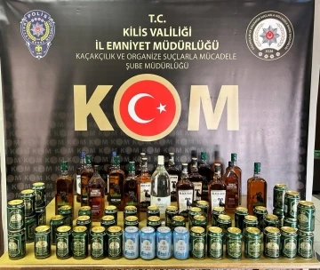  34 litre kaçak ve sahte alkol ele geçiril: 1 gözaltı