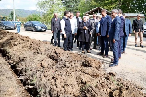 Kiraztarla içmesuyu şebeke çalışmasını yerinde incelediler
