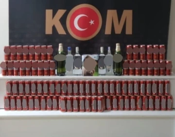 Kırklareli’de 63 litre kaçak içki ele geçirildi