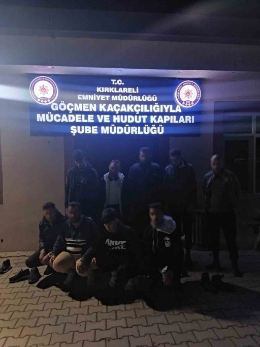 Kırklareli’nde 9 kaçak göçmen yakalandı
