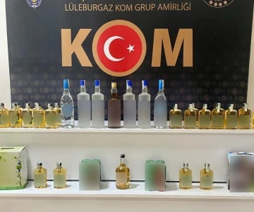 Kırklareli’nde gümrük kaçağı alkol ele geçirildi
