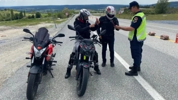 Kırklareli’nde motosiklet sürücüleri denetlendi
