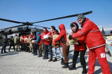 Kızılay’dan köylere gıda desteği