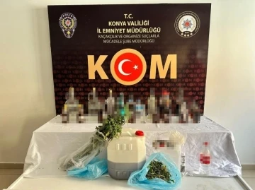 Konya’da 40 litre sahte içki ele geçirildi
