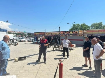 Kuşadası Nazilli Halk Pazarı’nda yangın tatbikatı
