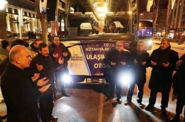 Kütahya Belediyesi’nin ulaşım destek otobüsü yola çıktı
