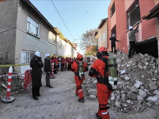 Kütahya’da deprem tatbikatı
