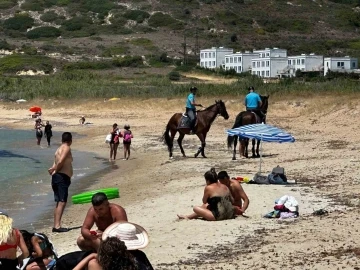 Kuzey Ege’nin turizm merkezi Bozcaada’da atlı birlikler göreve başladı
