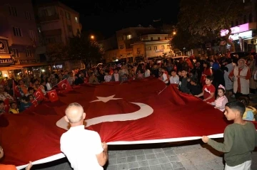 Lapseki’de  Filistin’e destek yürüyüşü
