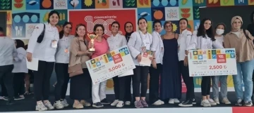 Lezzet Festivali’nde “Genç Şefler Yarışıyor” yarışmasında öğrenciler ödüllerini aldı