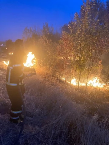 Lüleburgaz TEM Otoyolu kenarında yangın: Sürücüler zor anlar yaşadı
