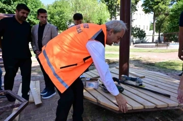 Mahalle sakinleri istedi, Şehit Ahmet Belen Parkı yenilendi
