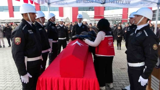 Malatya’da kazada şehit olan polis memuru için tören düzenlendi
