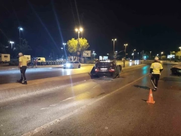 Maltepe’de kontrolden çıkan araç takla attı: 1 yaralı
