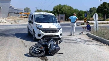 Manavgat’ta motosiklet kazası: 1 yaralı
