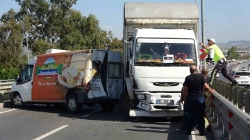 Manavgat’ta zincirleme kaza ucuz atlatıldı
