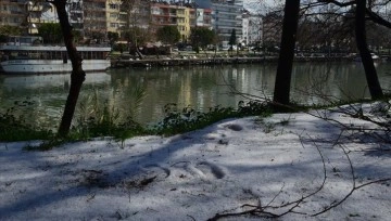 Manavgat'ta dolu etkili oldu