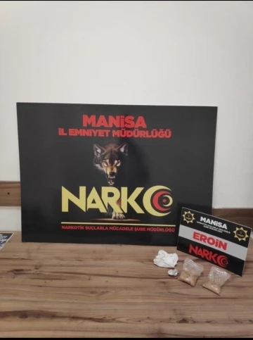 Manisa’da durdurulan araçtan 116 gram eroin ele geçirildi
