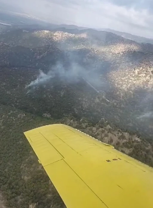 Manisa’daki orman yangınına müdahale devam ediyor
