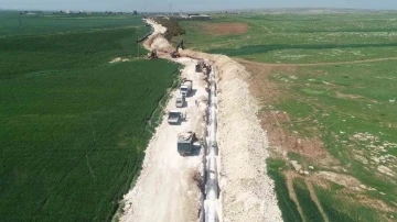 Mardin 2. kademe içme suyu isale hattında çalışmalar devam ediyor
