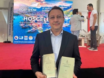 Marmaris Boat Showda Ticaret  Odası Başkanı Ayhan’a 92 yıllık tasdikname takdim edildi
