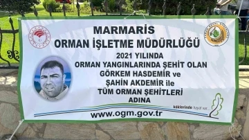 Marmaris orman şehitlerini unutmadı
