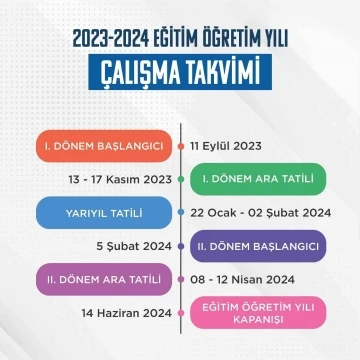 MEB yeni eğitim-öğretim yılı çalışma takvimini yayımladı
