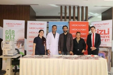 Medical Point’te misafirlere göz tansiyonu ölçümü yapıldı
