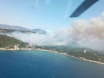 Menderes’teki orman yangını kontrol altında
