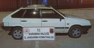 Mersin’den çalınan otomobil Karaman’da bulundu
