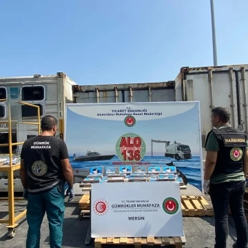 Mersin Limanı’nda 59 kilo kokain ele geçirildi
