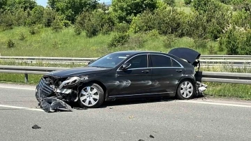 Milli Eğitim Bakanı’nın makam aracı TEM’de kaza yaptı