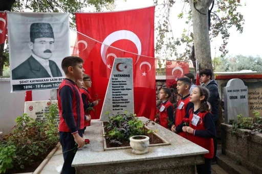 Milli mücadele kahramanı Saim Bey, şehadetinin 104. yılında kabri başında anıldı