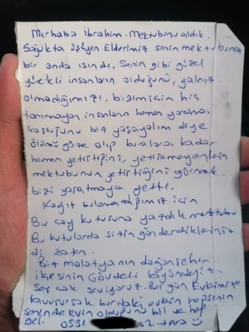 Minik İbrahim’in yürekleri ısıtan mektubuna depremzede büyüklerinden duygu dolu cevap geldi
