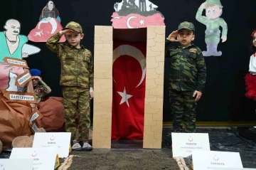 Minikler Çanakkale Zaferi’ni böyle kutladı
