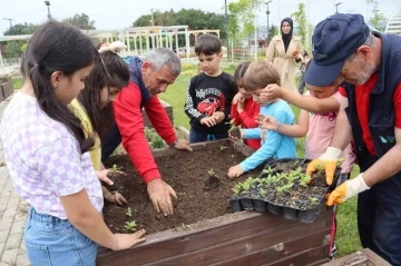 Minikler ekolojik yaşam hakkında bilgileniyor
