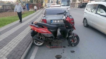 Motosiklet ile otomobil kavşakta çarpıştı, otomobil sürücüsü 2,44 promil alkollü çıktı
