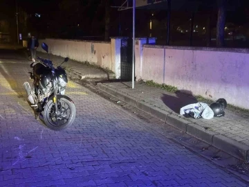 Motosiklet kazasında sürücü yaralandı
