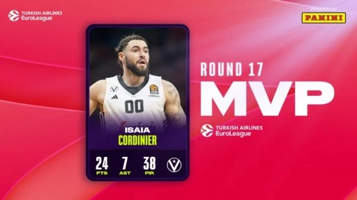 THY Euroleague'de 17. haftanın MVP'si Isaia Cordinier oldu