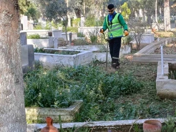 Nazilli’de mezarlıklar bakıma alındı
