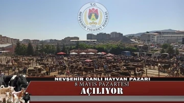 Nevşehir Canlı Hayvan Pazarı yeniden açılıyor
